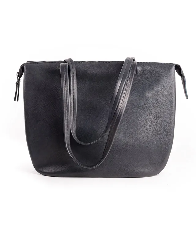 harolds-cufu-shopper-twin-rindleder-shopper-schwarz-pflanzlich-gegerbt image 1
