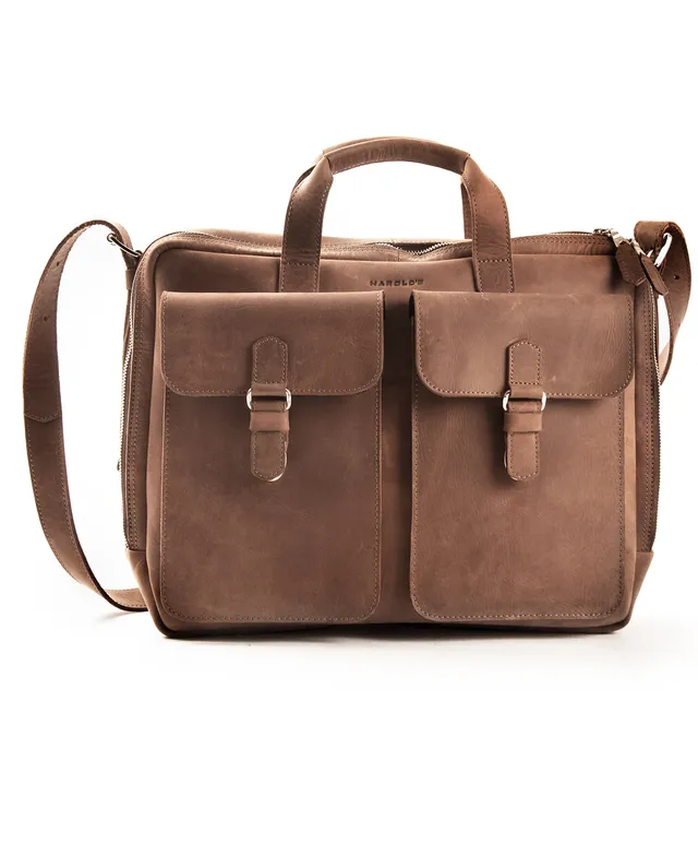 harolds-toro-businessbag-businesstasche-schwarz-17-zoll-rindleder image 1