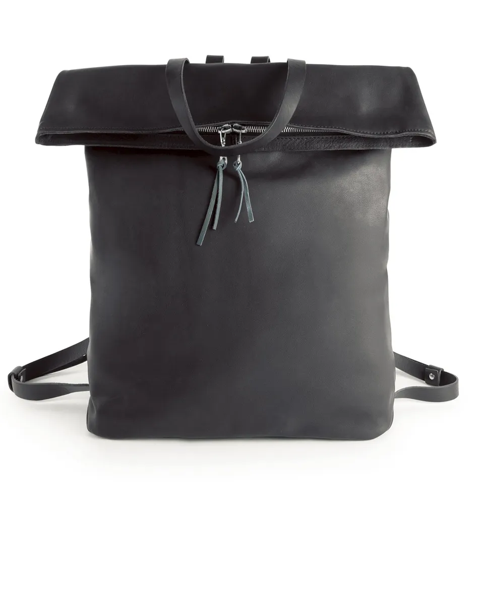 harolds-bague-m-backpack-flap-rucksack-schwarz-leder image 1