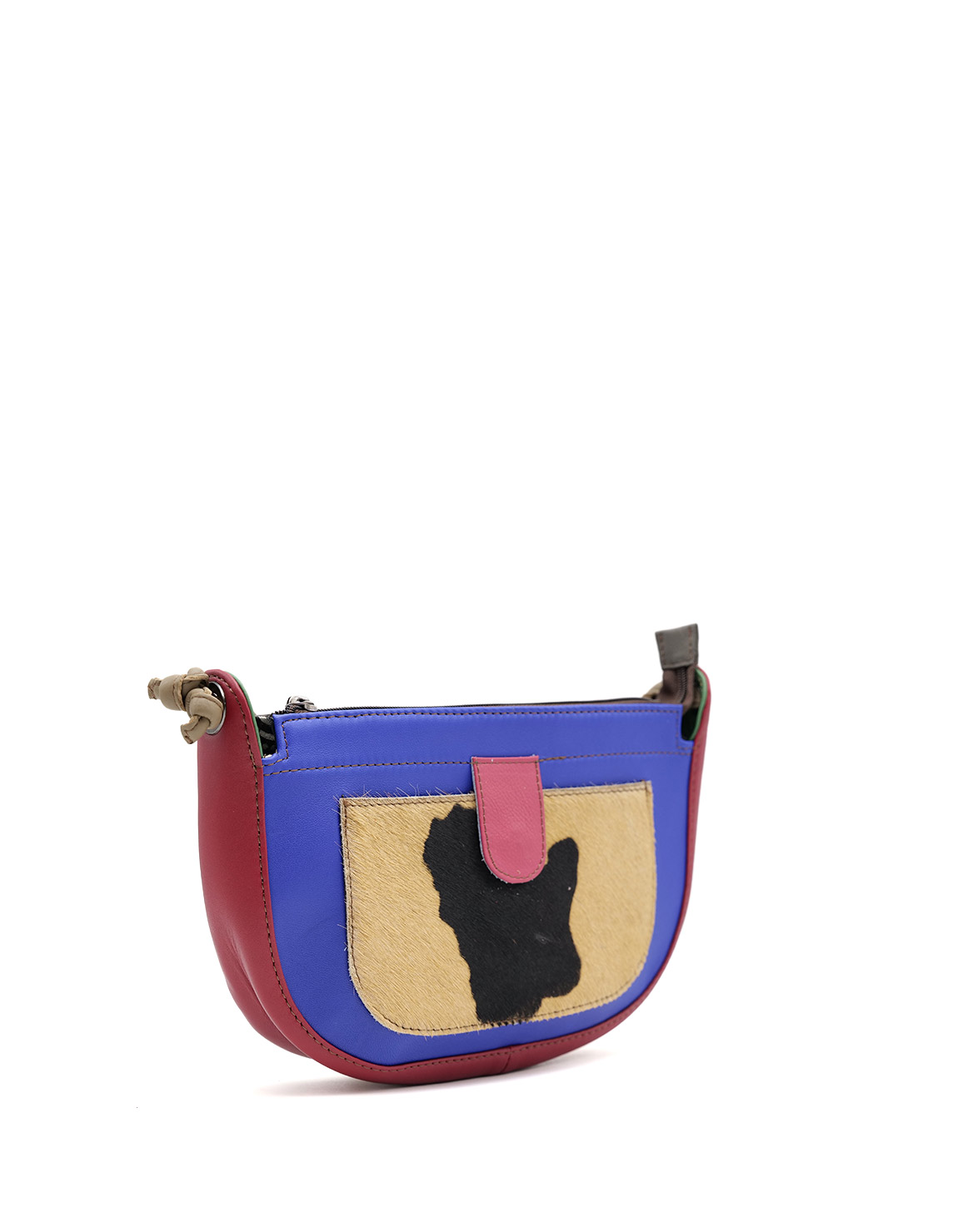 soruka-kyoto-umh-ngetasche-leder-blau-animal-print-20-cm image 2