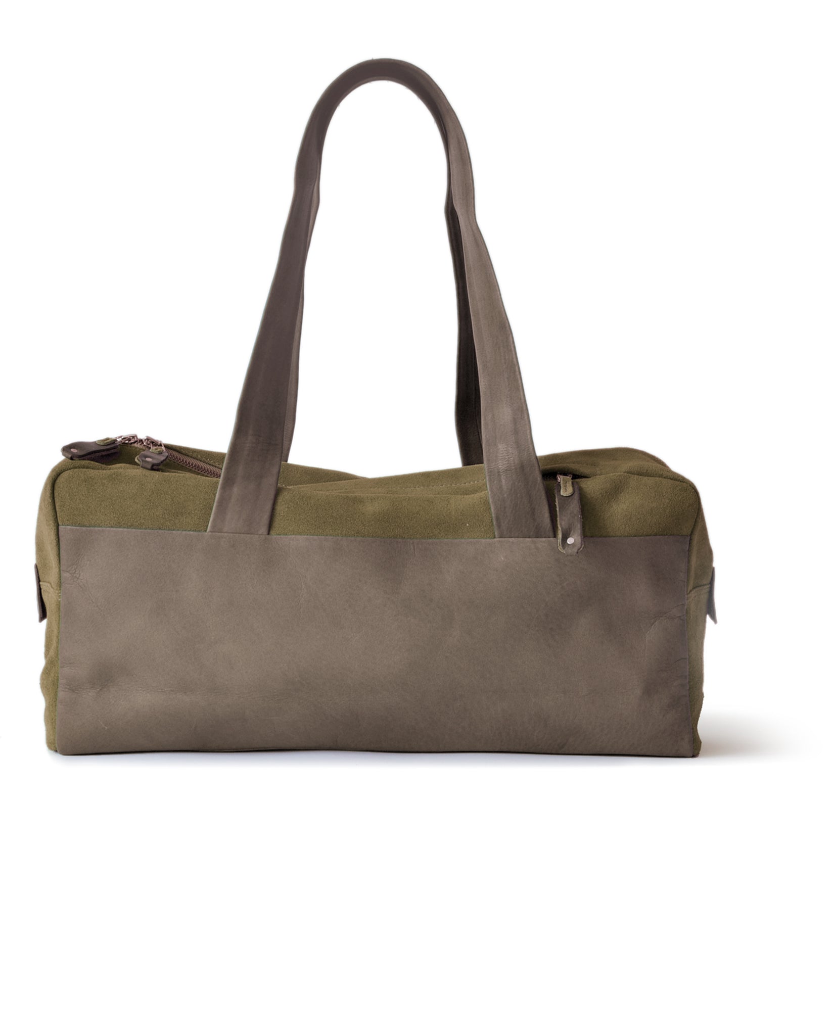 harolds-baque-shopper-einkaufstasche-taupe-veloursleder image 1