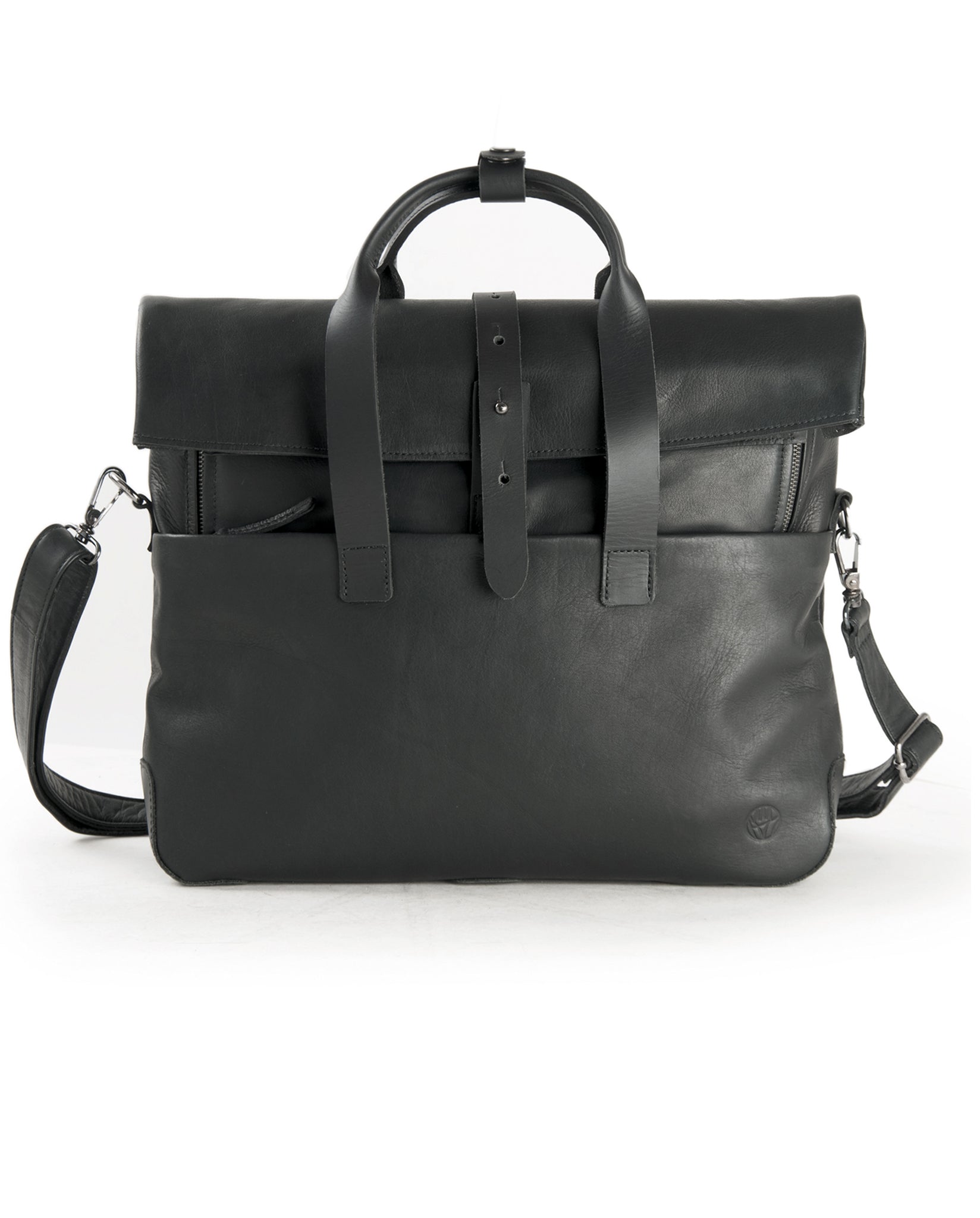 harolds-mount-ivy-businessbag-notebooktasche-schwarz-leder image 1