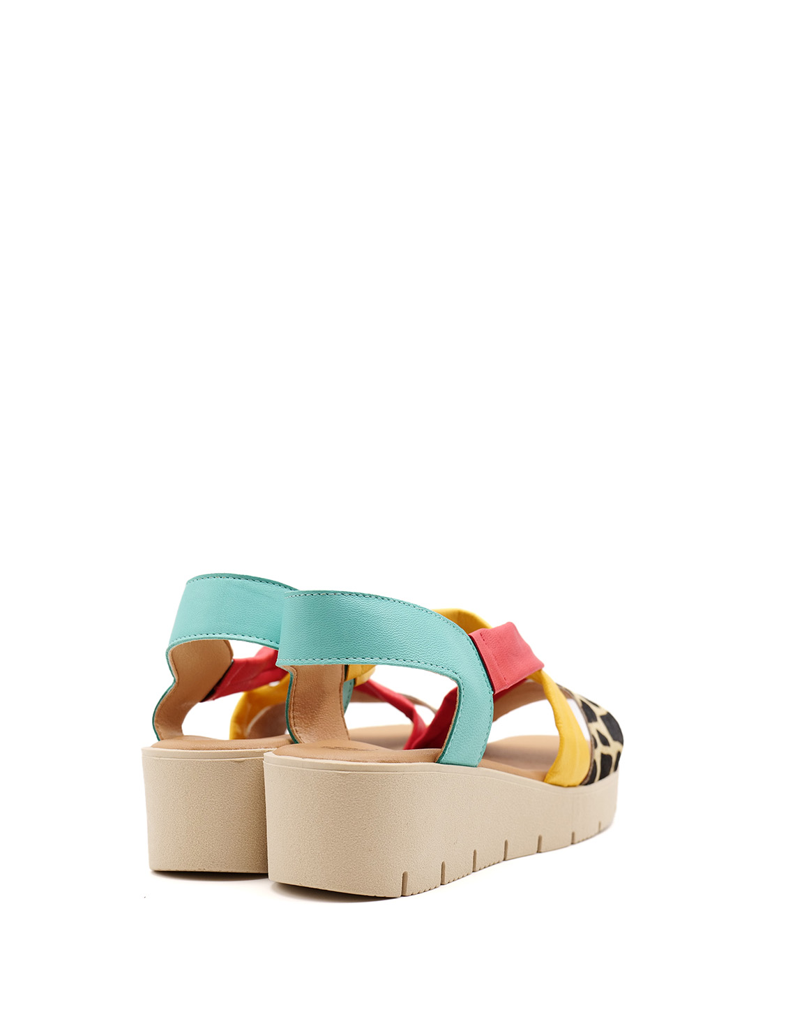 soruka-footwear-gaia-sandalen-gelb-orange-animal-print-gelsohle image 4