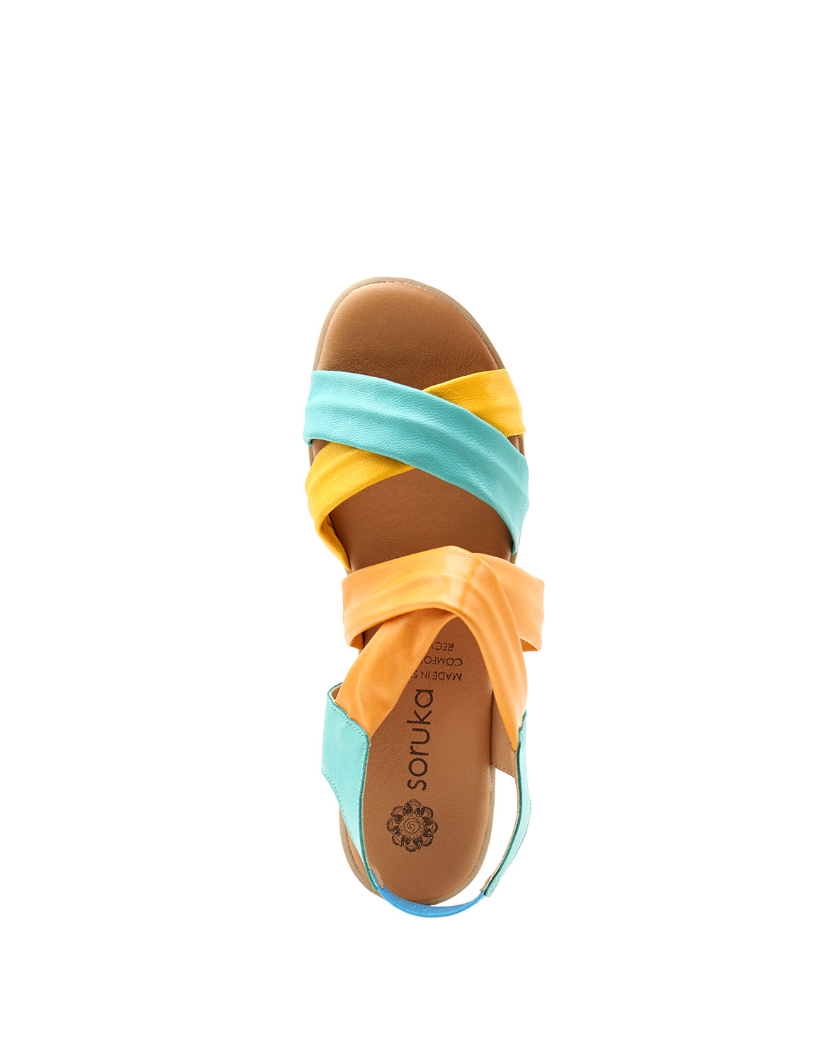 soruka-aura-sandalen-bunt-t-rkis-gelb-recycling-leder image 3