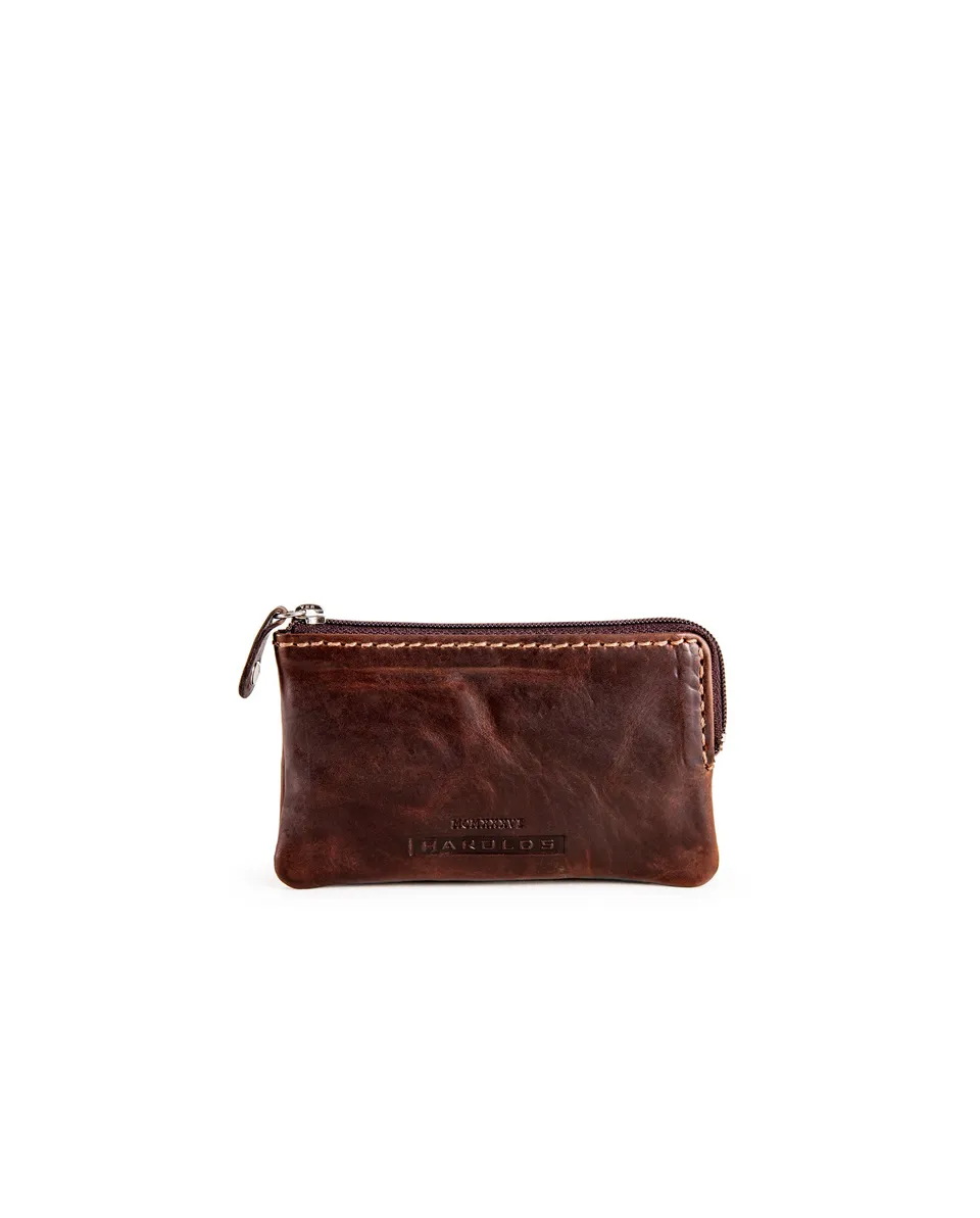 harolds-saddle-keycase-schl-sseletui-braun-leder-mit-ring image 1