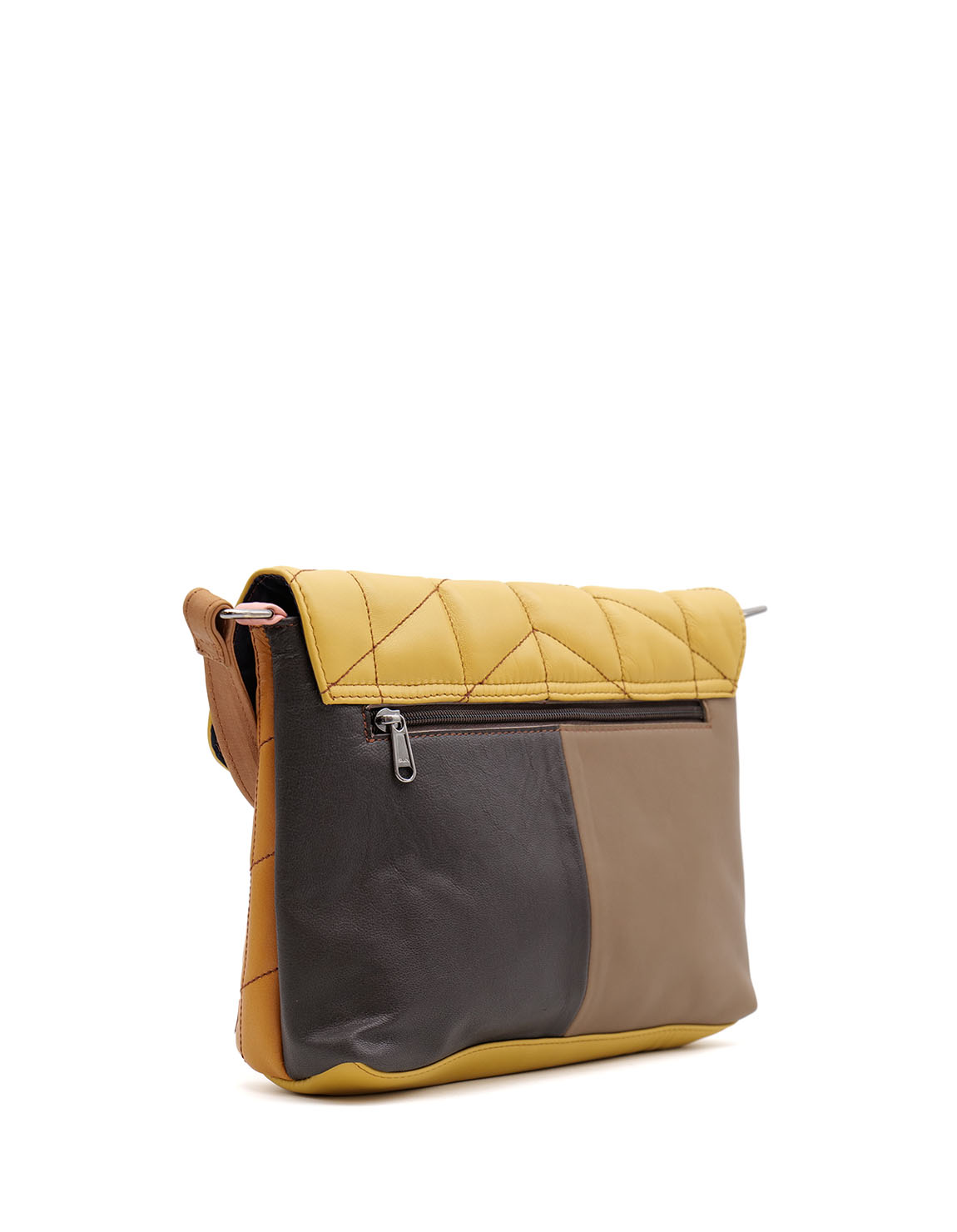 soruka-quilted-diamond-crossbody-gelb-recycling-leder image 3