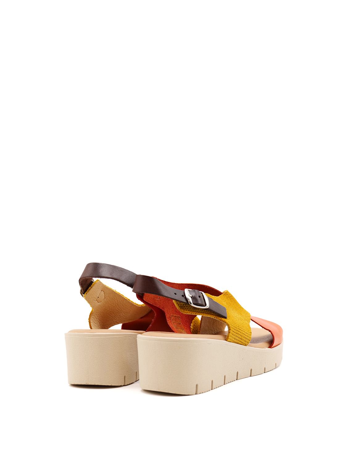 soruka-aphrodite-sandalen-orange-gelb-recycling-leder-gel image 4