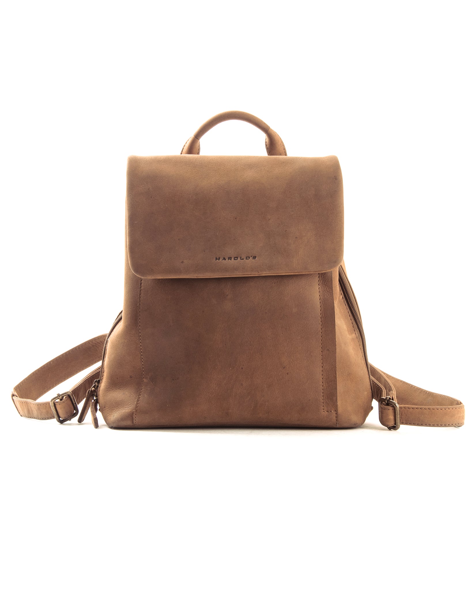 harolds-antic-city-backpack-rucksack-natur-rindleder image 1