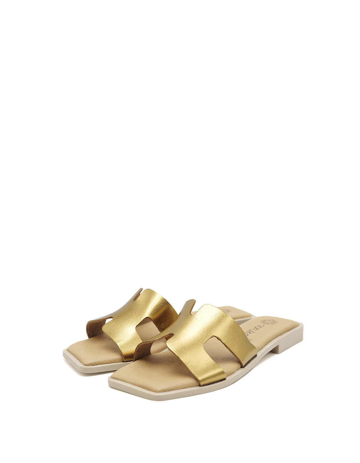soruka-daphne-sandalen-metallic-leder-schmal image 1