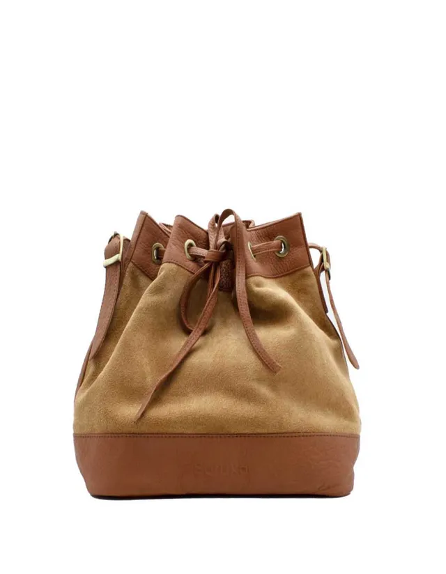 soruka-london-crossbody-bags-beuteltasche-braun-recycling-leder image 1