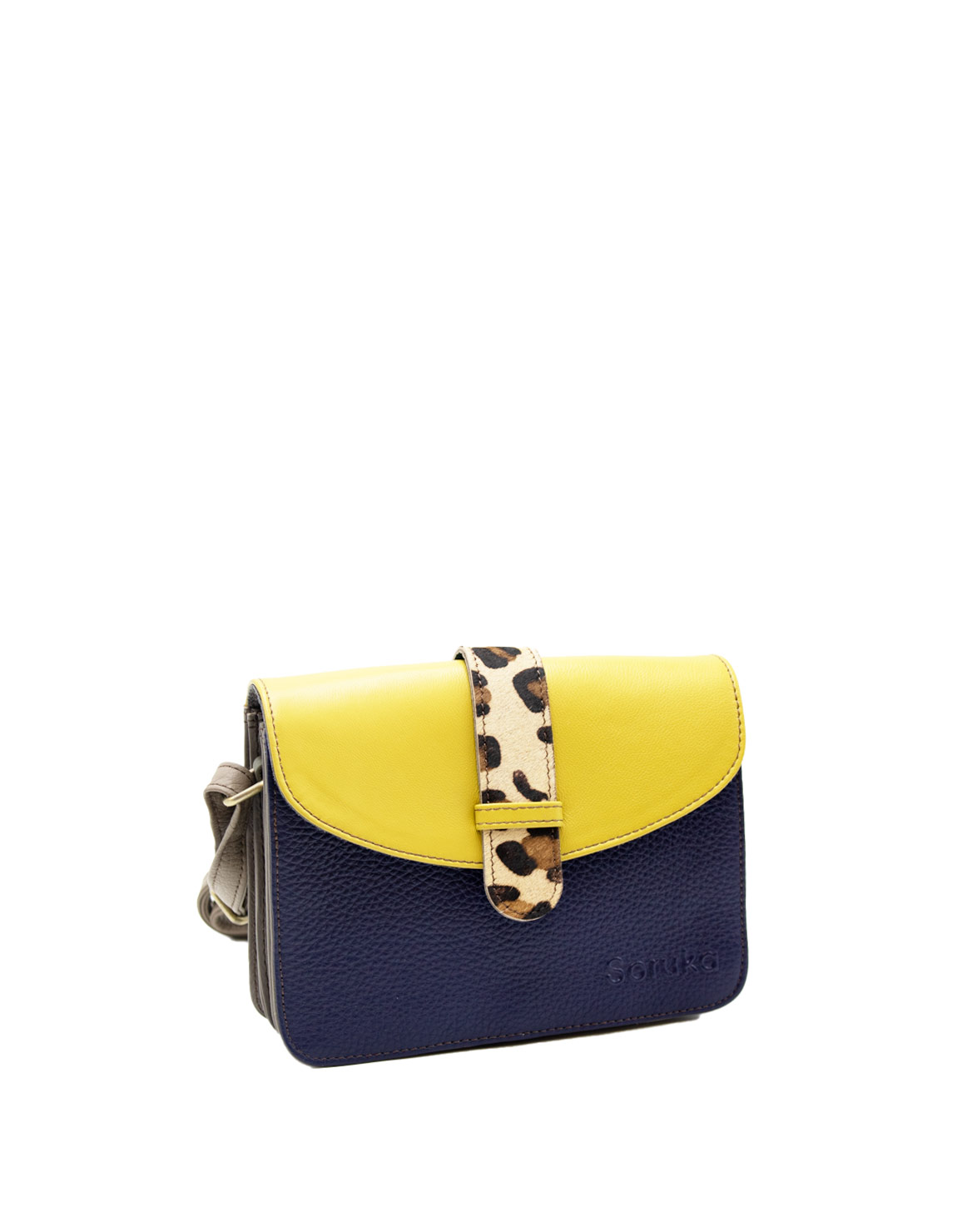 soruka-burano-mini-bag-umh-ngetasche-gelb-blau-recycling-leder image 3