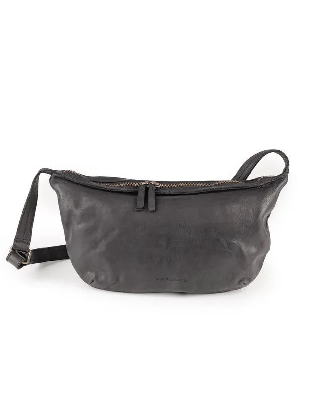 harolds-submarine-pouch-s-leder-clutch-schwarz-mit-reissverschluss image 1
