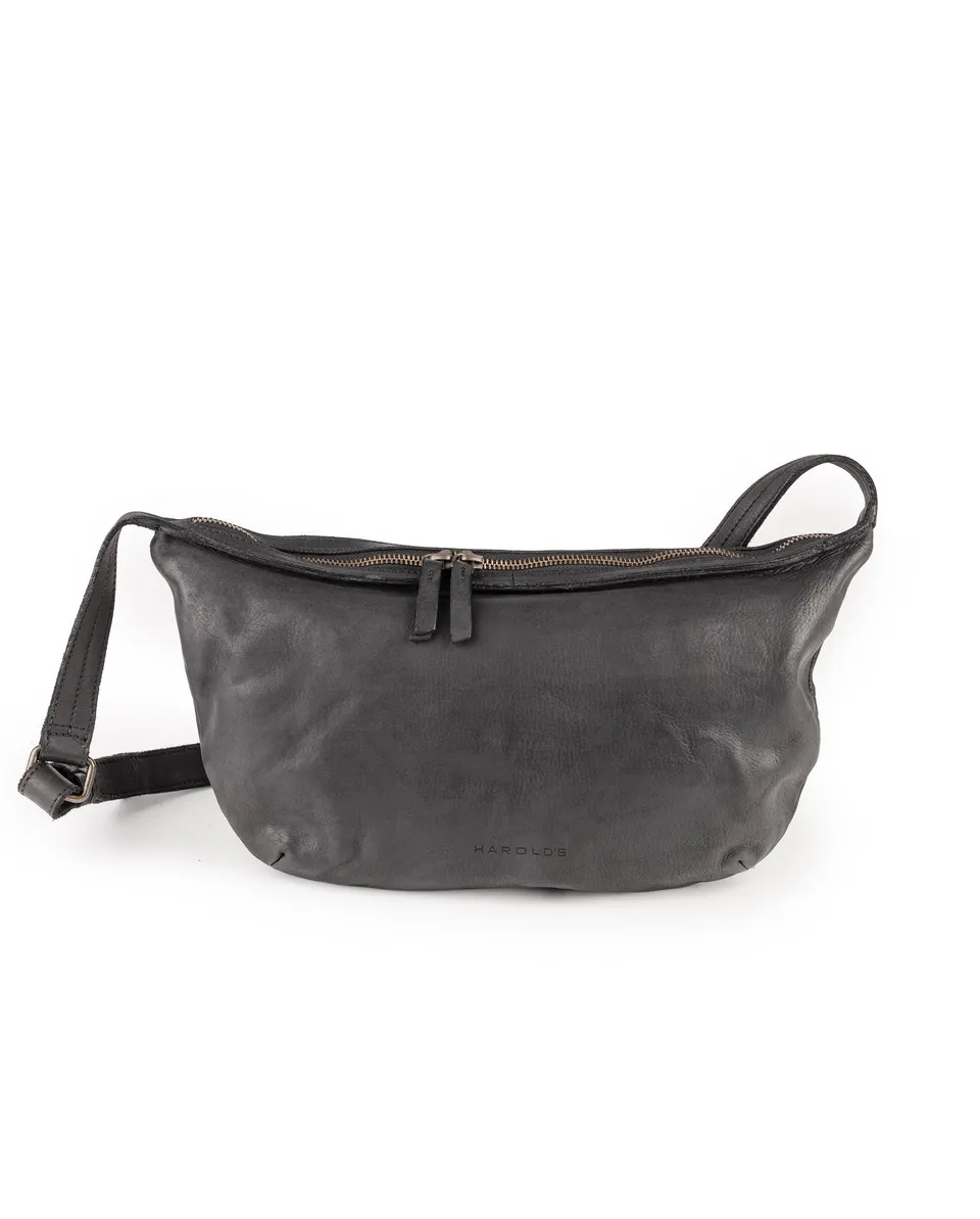 harolds-submarine-pouch-s-leder-clutch-schwarz-mit-reissverschluss image 1