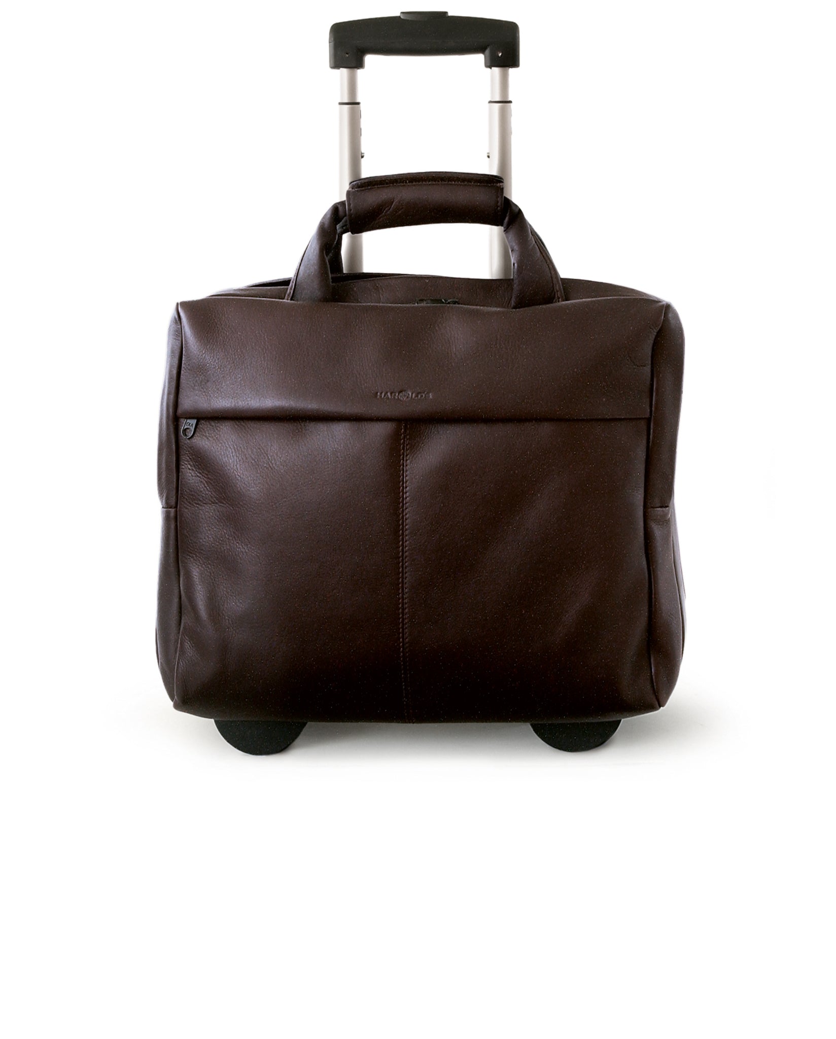 harolds-antic-businesstrolley-trolley-braun-leder image 1