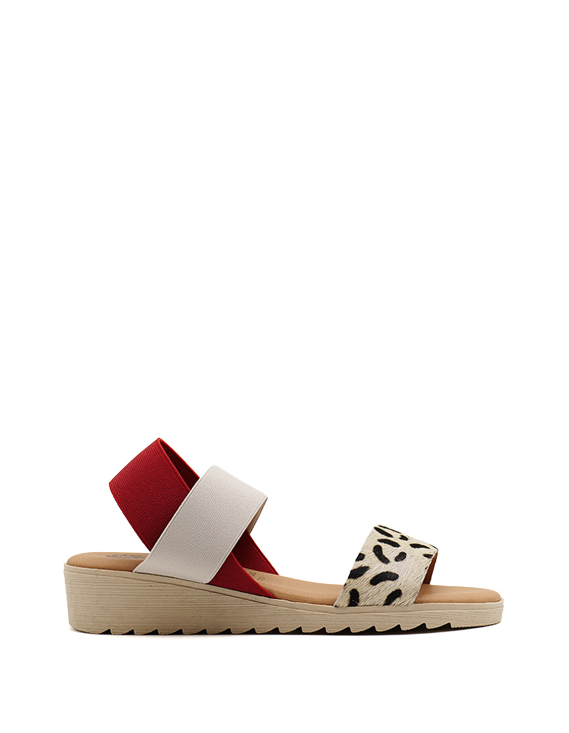 soruka-venus-print-sandalen-rot-beige-leder-gelsohle image 1