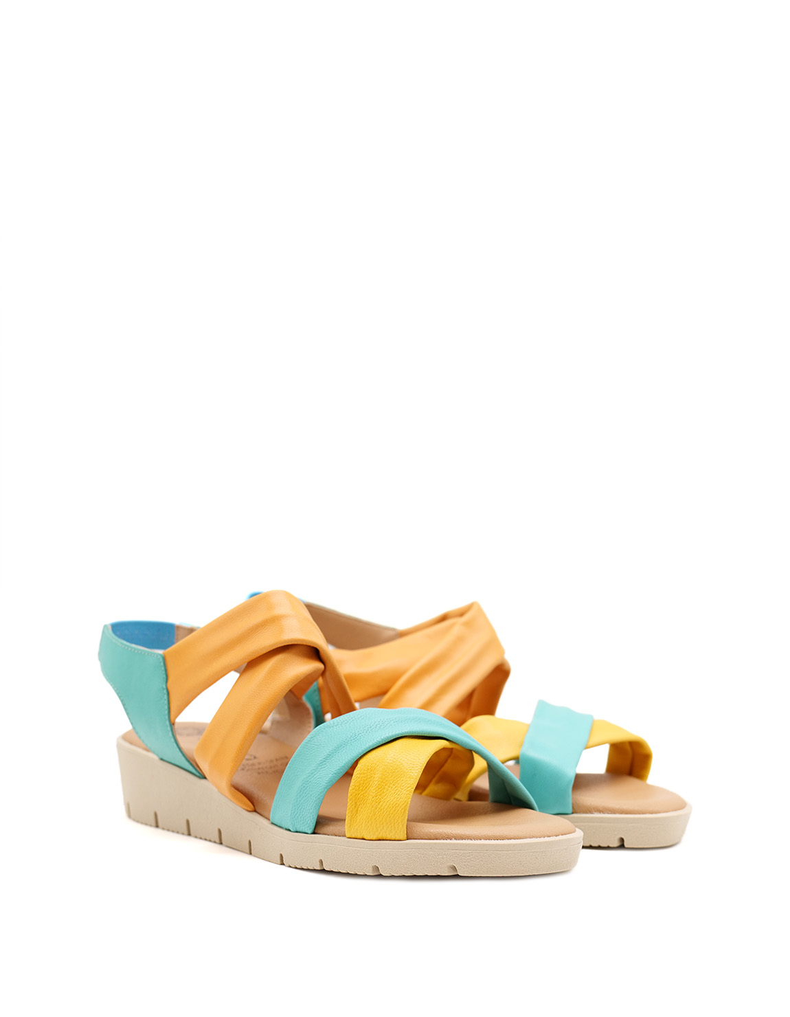 soruka-aura-sandalen-bunt-t-rkis-gelb-recycling-leder image 2