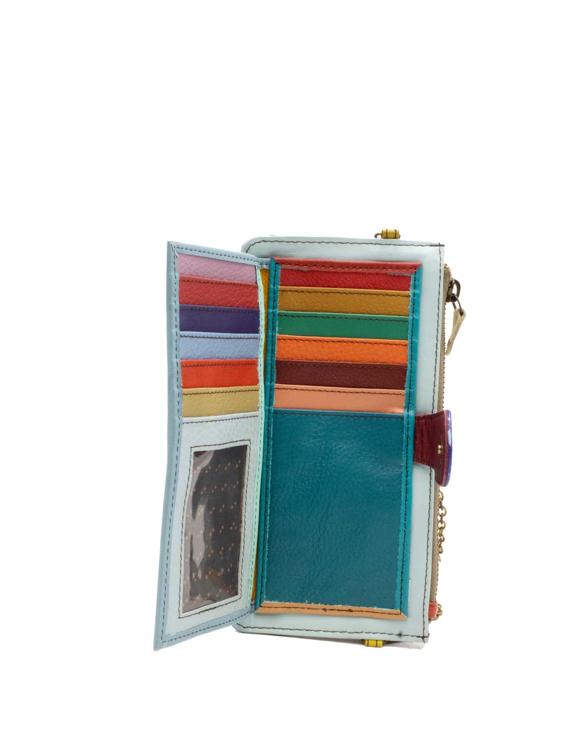 soruka-palermo-clutch-blau-leder-mit-kette-21cm-geldb-rse image 2