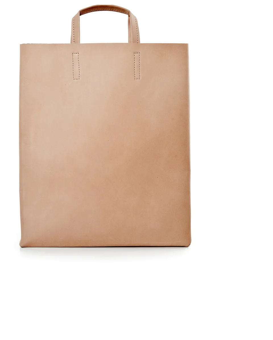 harolds-kraud-leather-paperbag-shopper-natur-a4-leder image 1