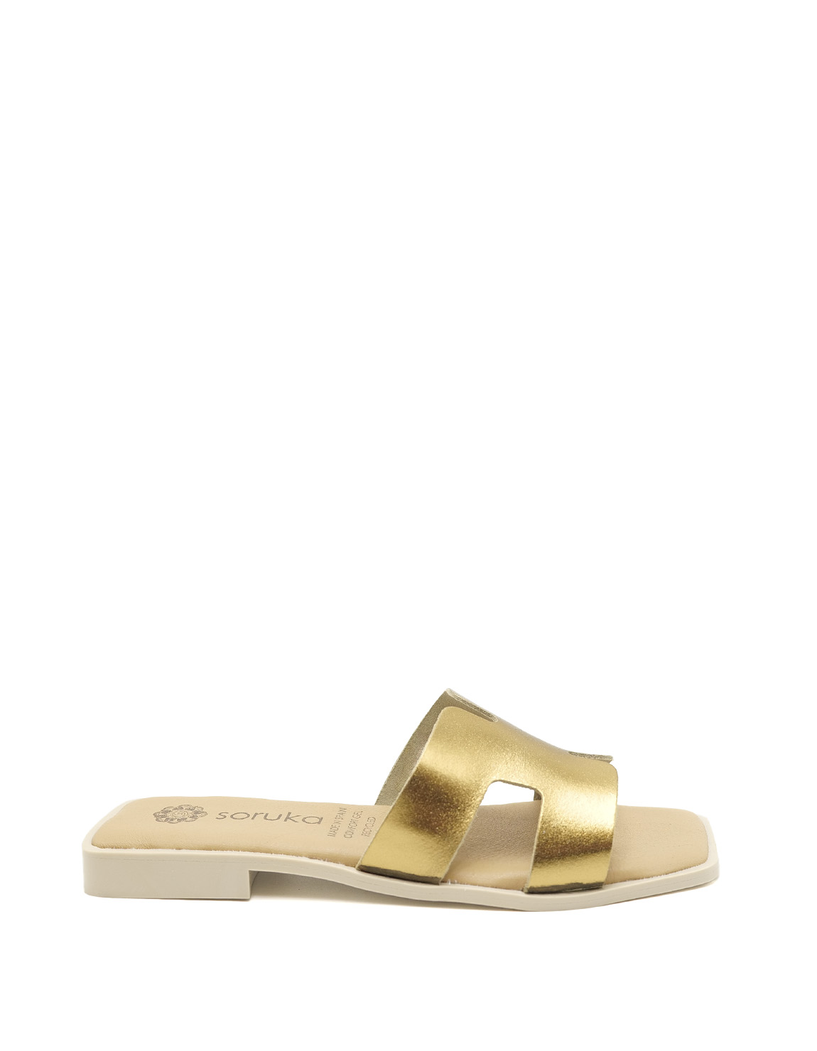 soruka-daphne-sandalen-metallic-flach-gel-sohle image 4