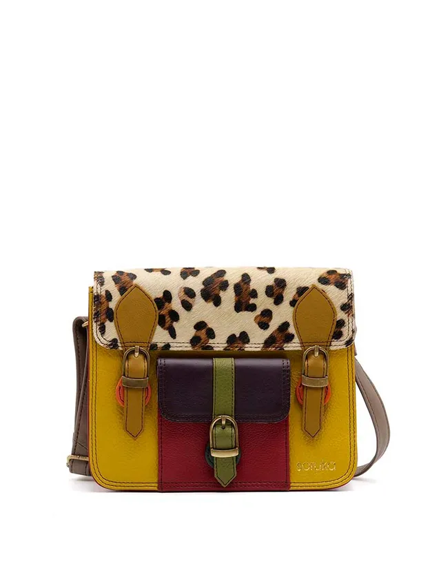 soruka-lisna-umh-ngetasche-leder-gelb-lila-animal-print image 1