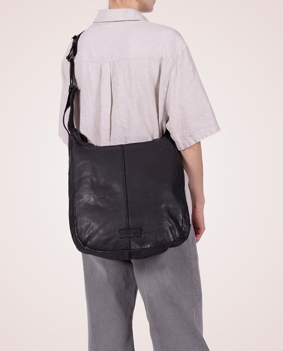 harolds-submarine-pouch-up-shopper-schwarz-rindleder-reissverschluss image 2