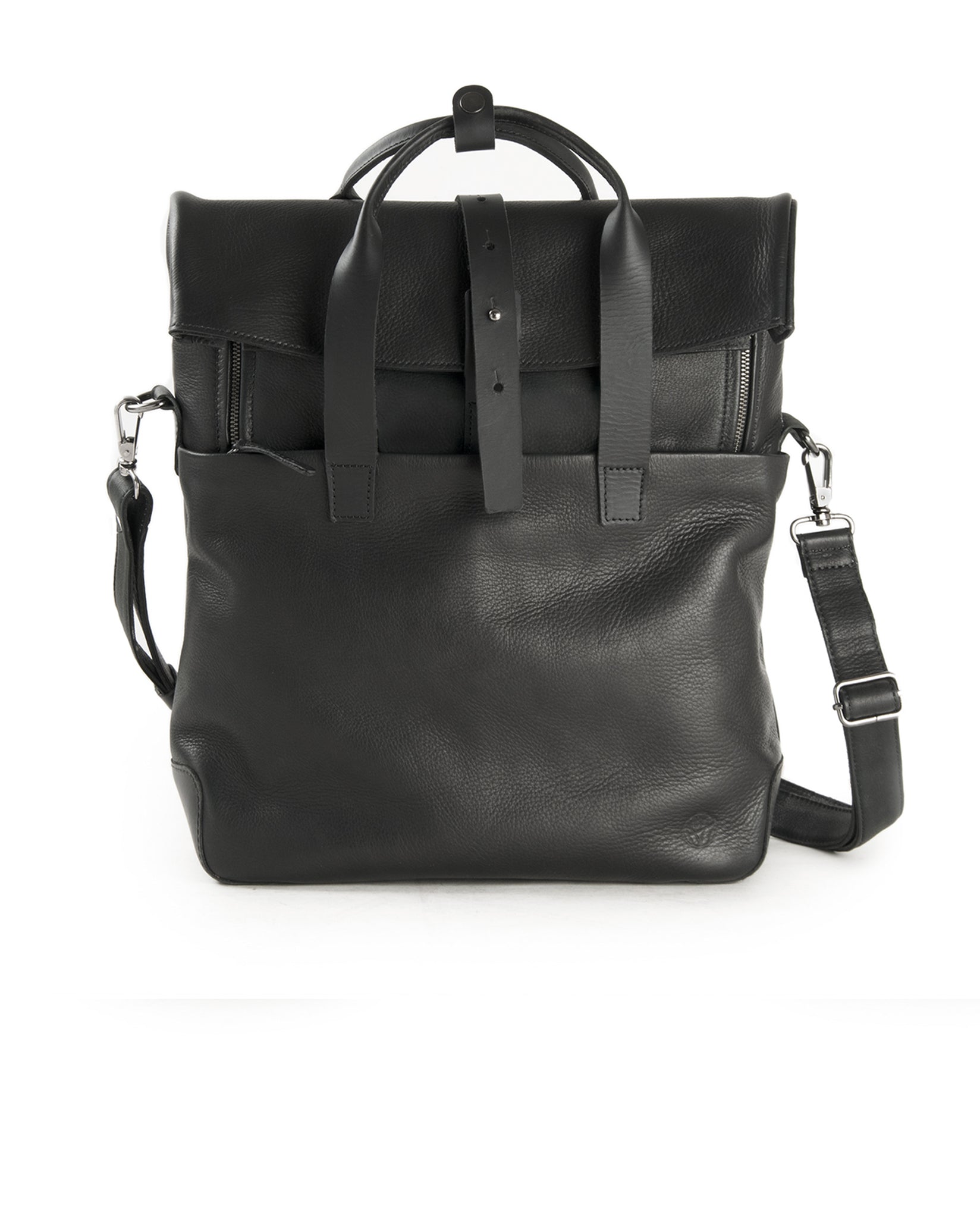 harolds-mount-ivy-backpack-messengerbag-large-rucksack-schwarz-leder image 1