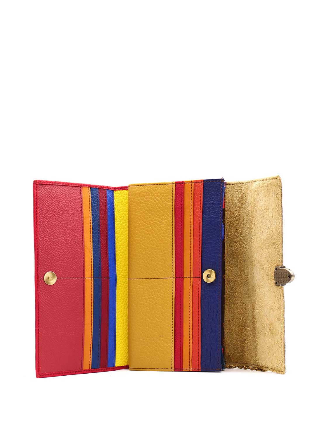 soruka-rome-clutch-leder-rot-animal-print-20-5x12cm image 2