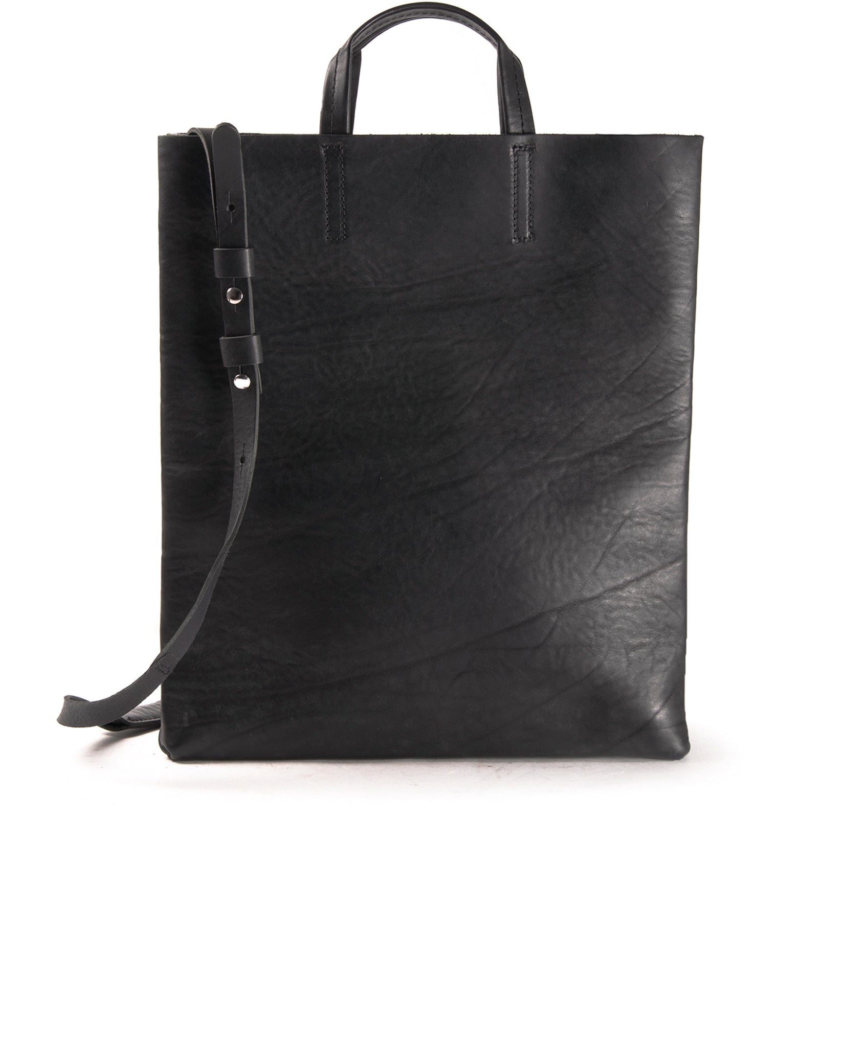 harolds-kraud-leather-paperbag-shopper-schwarz-a4-leder image 1