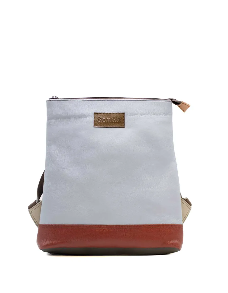 soruka-backpacks-dublin-rucksack-hellblau-rot-leder-31x26-cm image 1