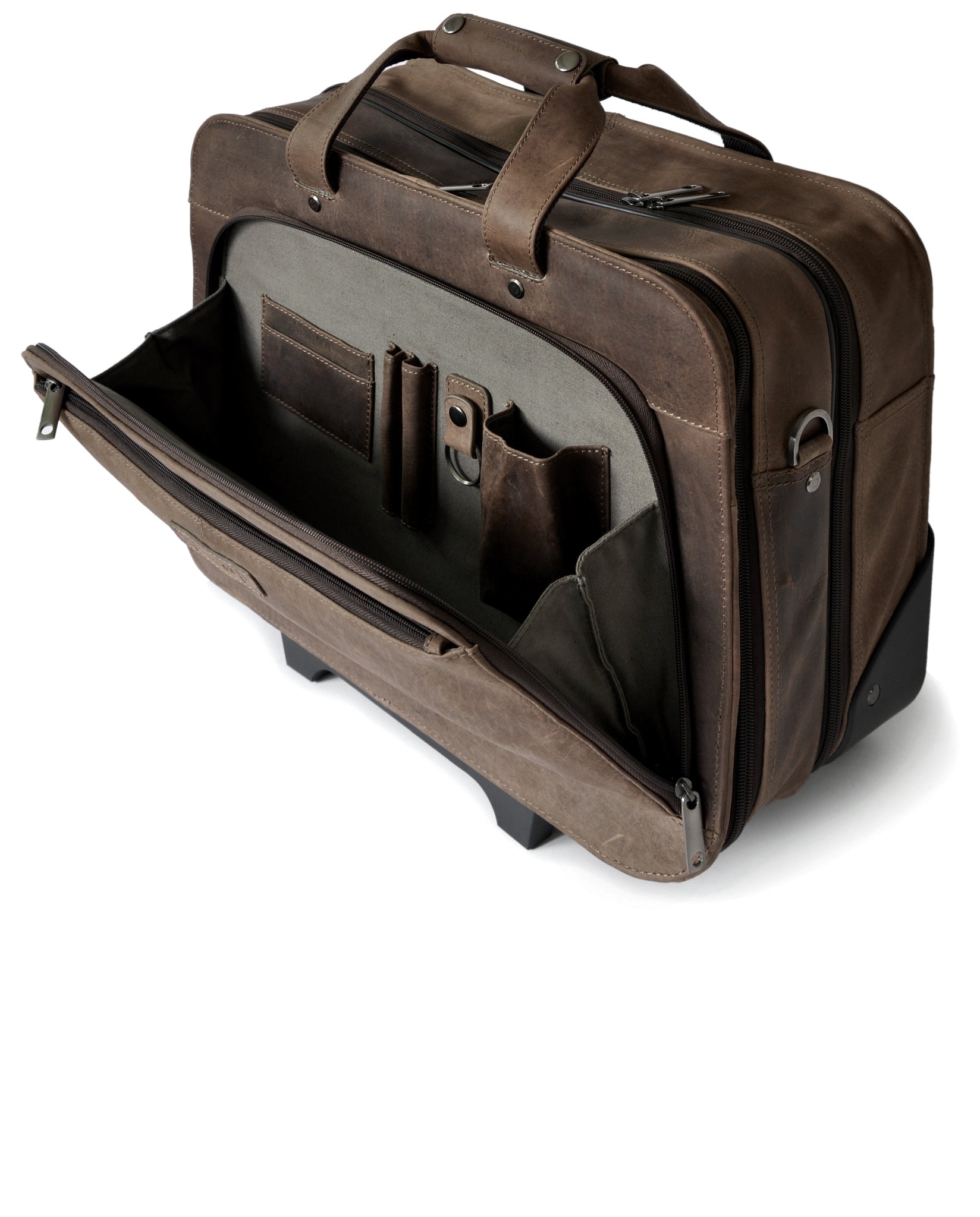 harolds-antic-businesstrolley-trolley-taupe-17-zoll-leder image 7