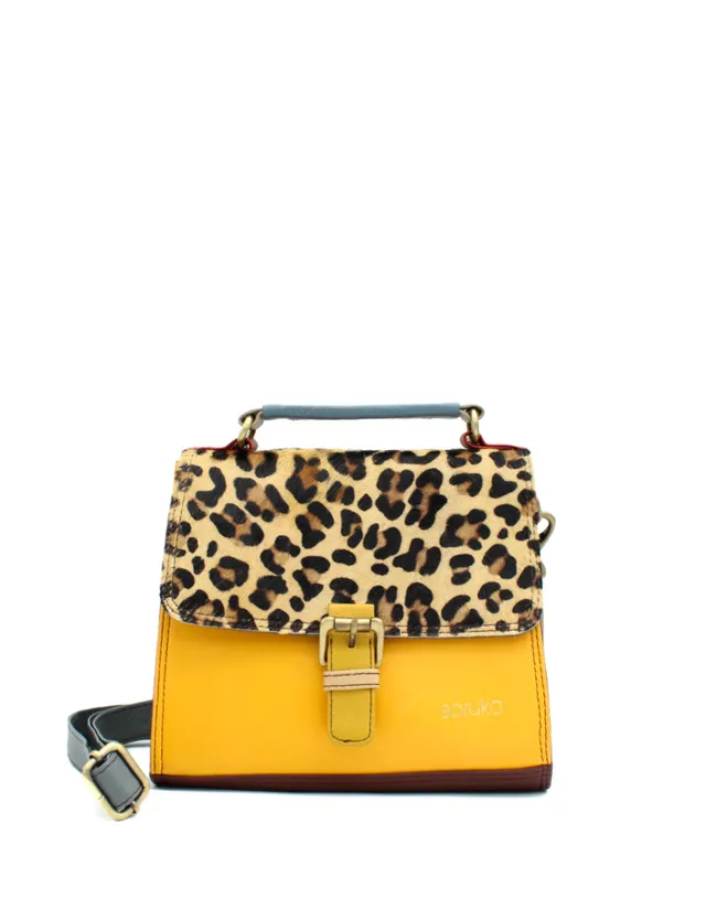 soruka-nairobi-umh-ngetasche-leder-animal-print-gelb image 1