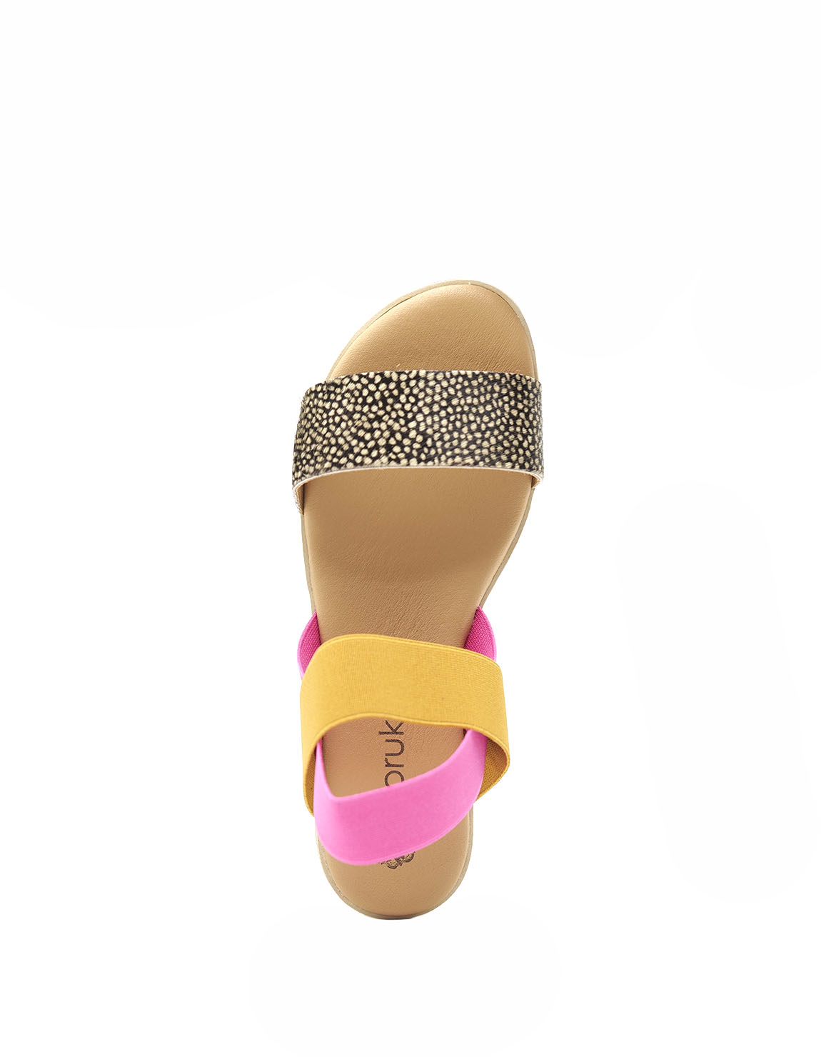soruka-footwear-venus-print-sandalen-camel-fuchsia-gelsohle image 4