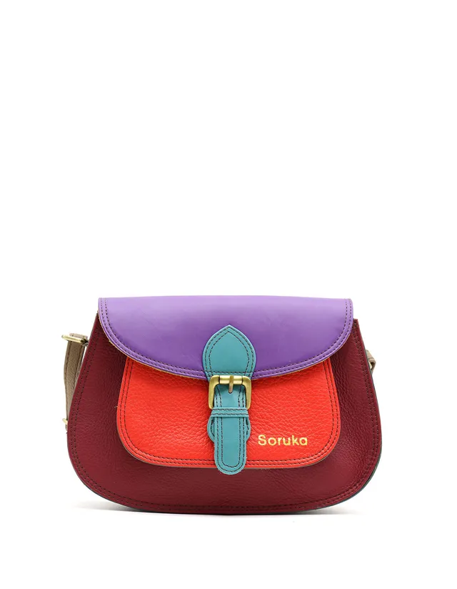soruka-brescia-umh-ngetasche-leder-rot-bunt image 1