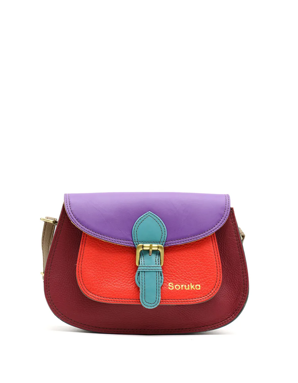 soruka-brescia-umh-ngetasche-leder-rot-bunt image 1