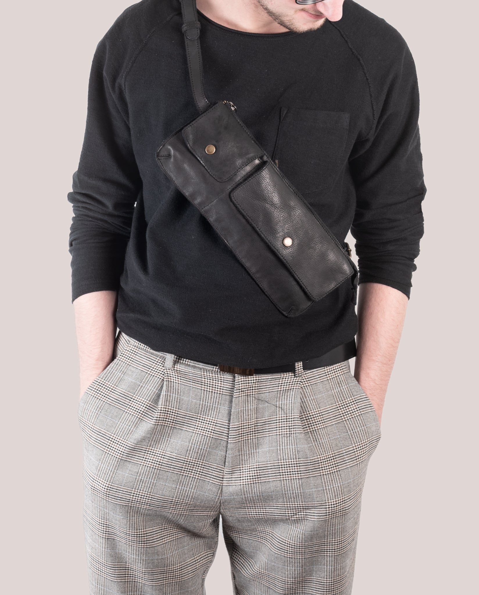 harolds-submarine-beltbag-l-g-rteltasche-schwarz-rindleder image 2