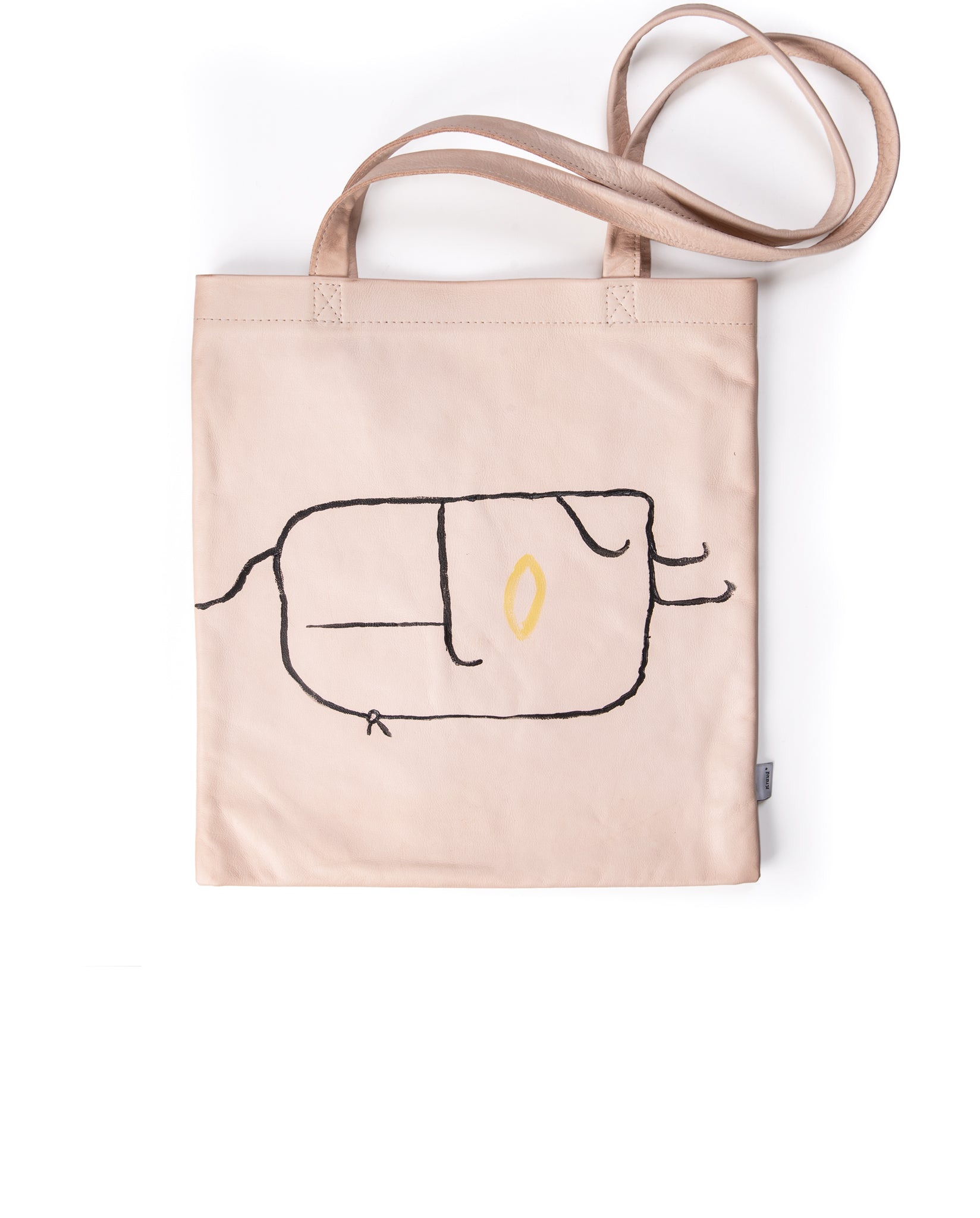 harolds-kraud-leather-fabricbag-bemalt-natur1-leder image 1