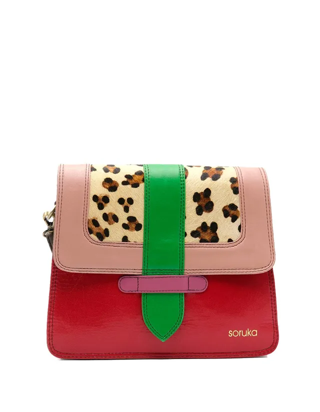 soruka-istanbul-umh-ngetasche-rot-animal-print-leder image 1