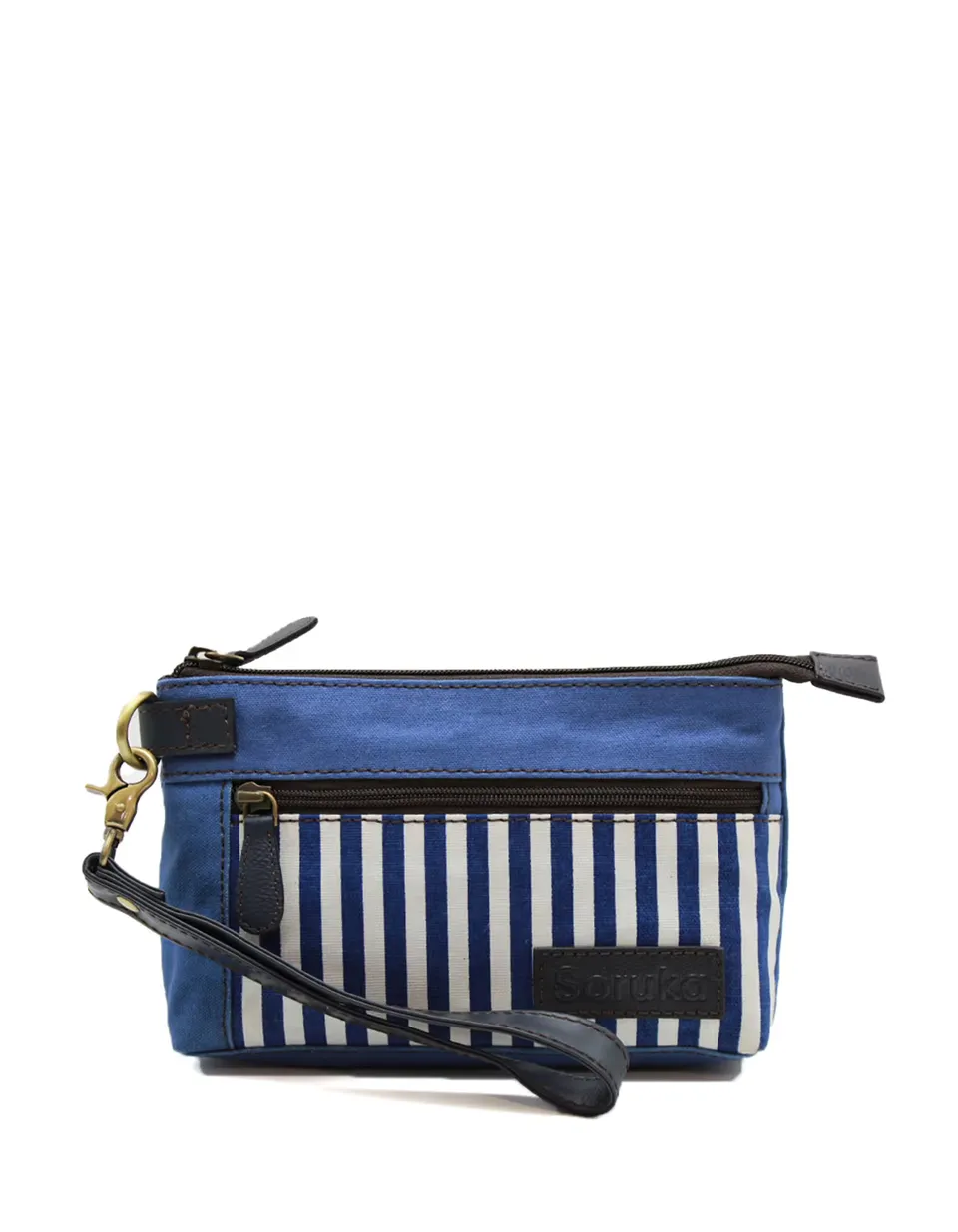 soruka-saint-tropez-make-up-tasche-clutch-blau-canvas image 1