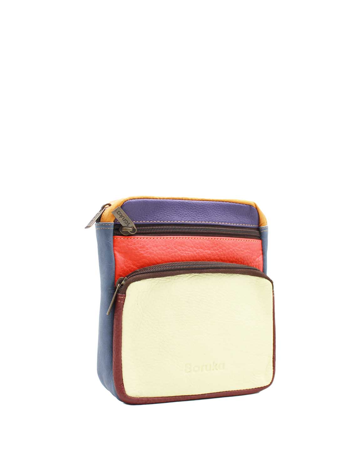 soruka-mallorca-g-rteltasche-gelb-rot-recycling-leder image 2