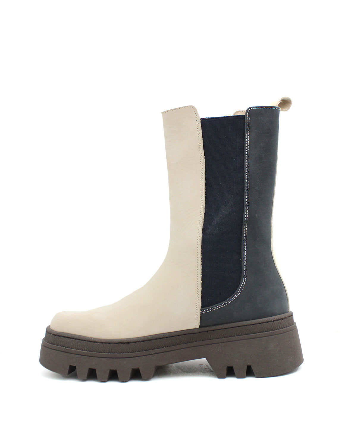soruka-juno-plateaustiefel-blau-weiss-leder-chelsea-boots image 3