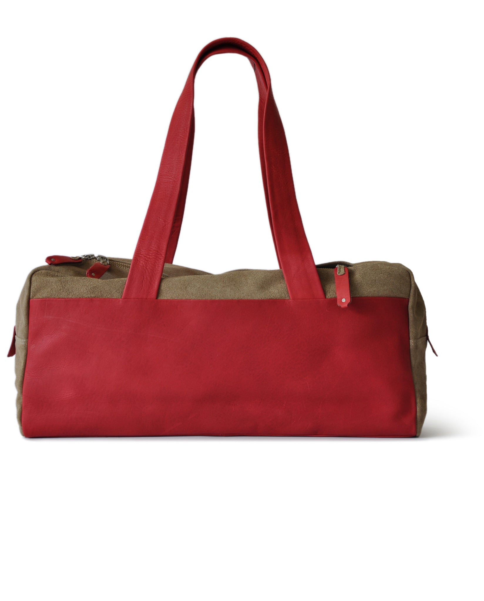 harolds-baque-shopper-einkaufstasche-taupe-veloursleder image 3