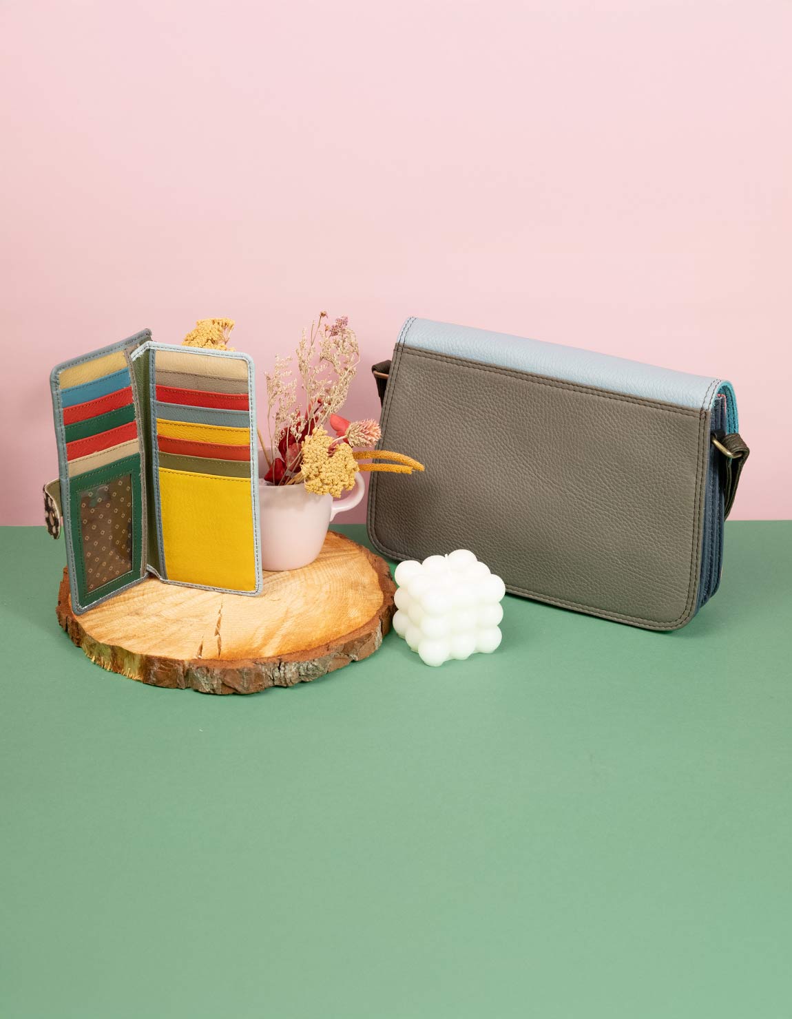 soruka-gift-set-midi-tasche-athens-geldb-rse-rosa-blau image 2
