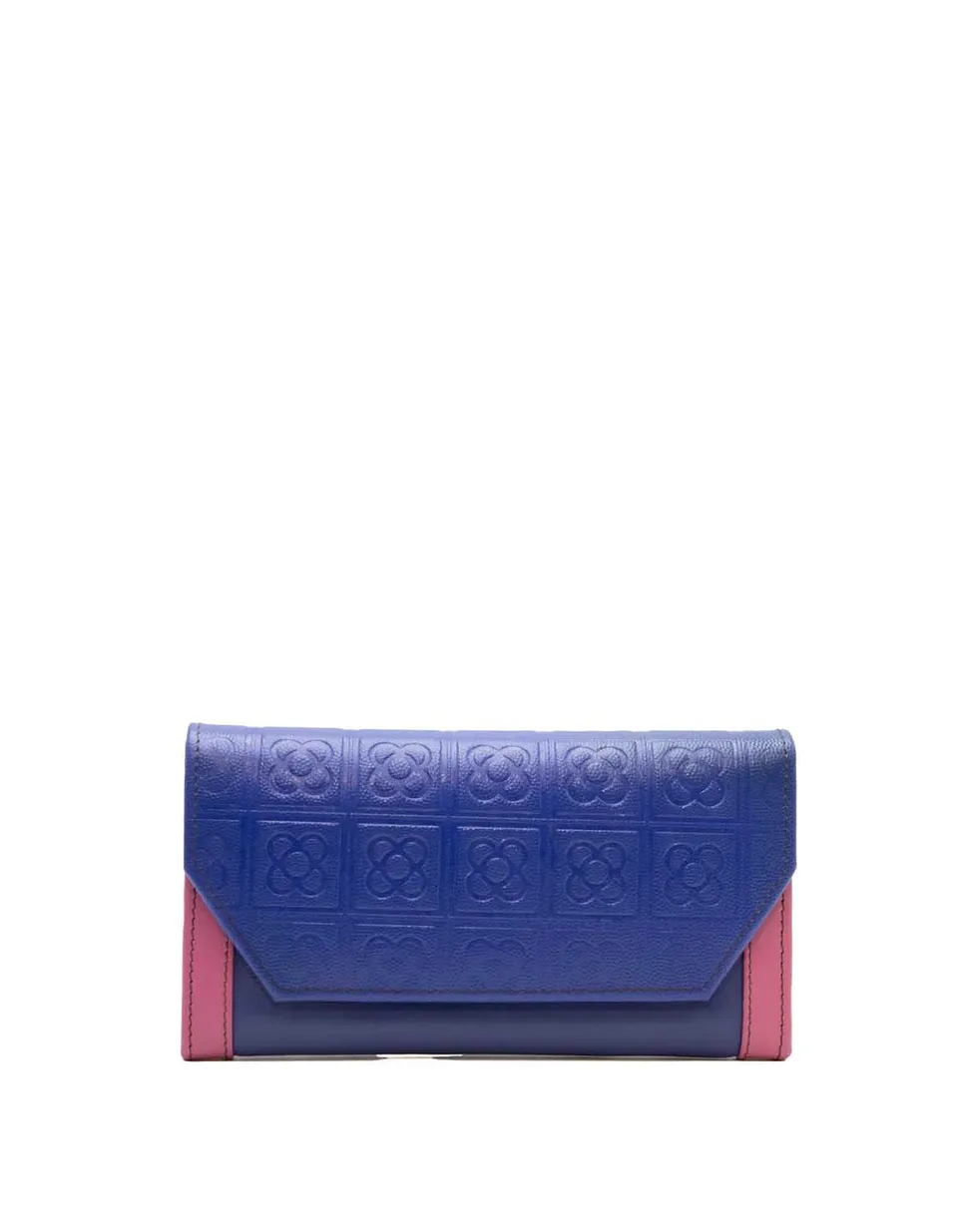 soruka-horta-damen-geldb-rse-leder-blau-pink-20cm image 1