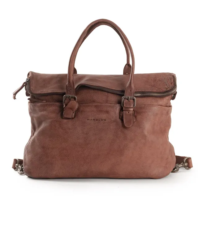 harolds-submarine-businessbag-flap-rucksack-cognac-rindleder image 1