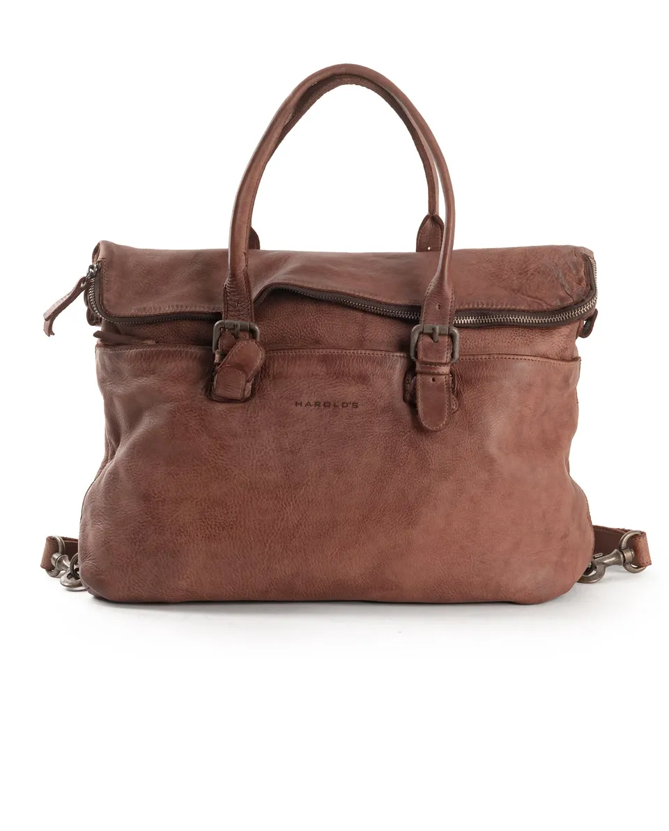 harolds-submarine-businessbag-flap-rucksack-cognac-rindleder image 1