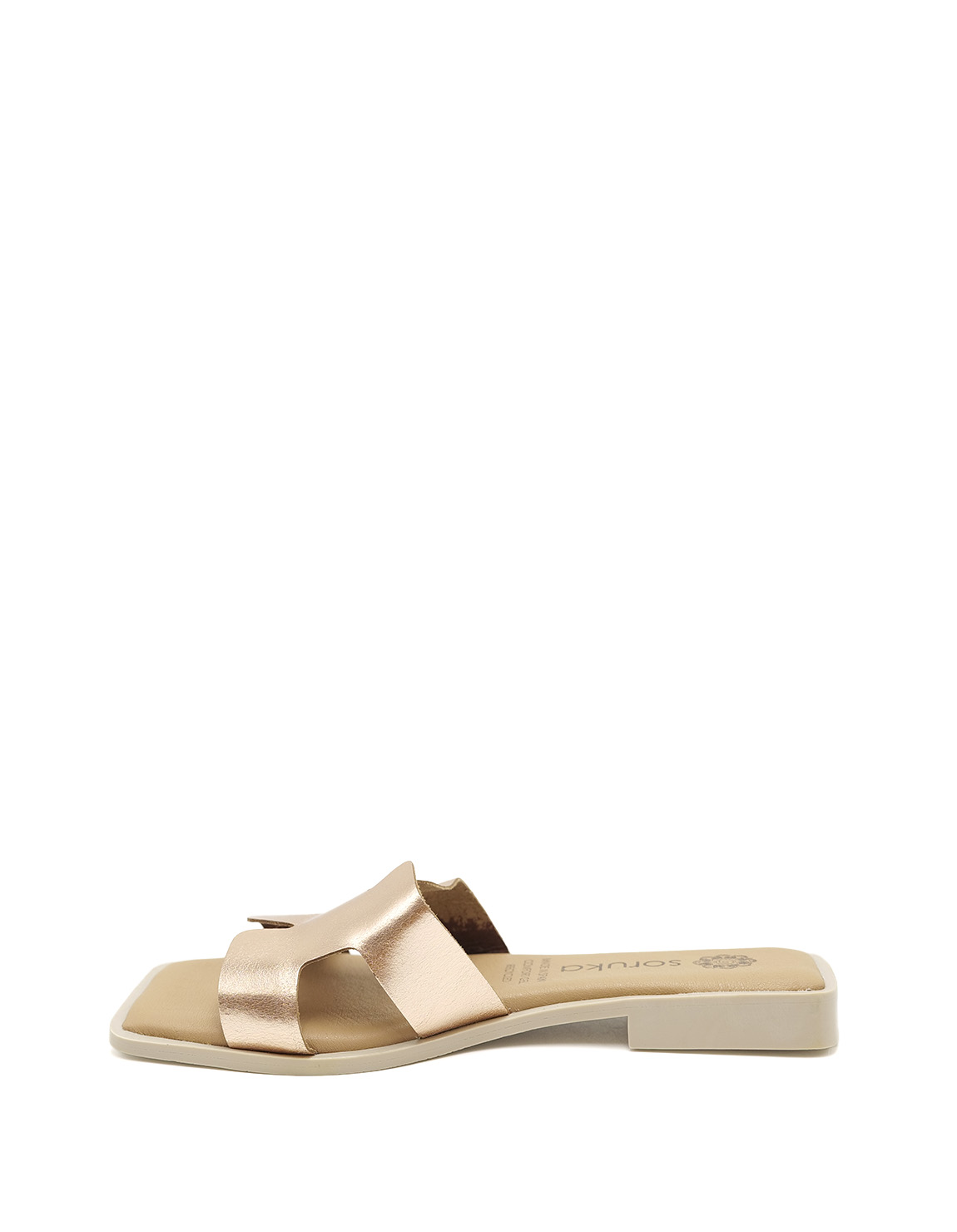 soruka-daphne-sandalen-metallic-leder-flach-gelsohle image 4