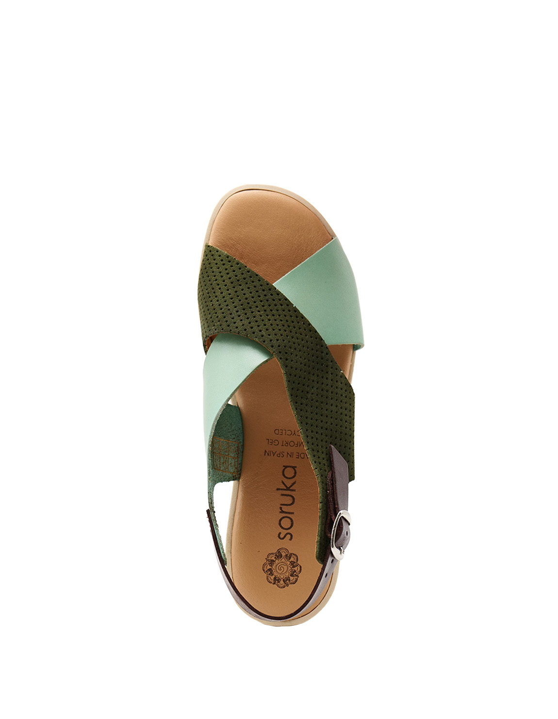 soruka-aphrodite-sandalen-gr-n-recycling-leder-gelsohle image 3