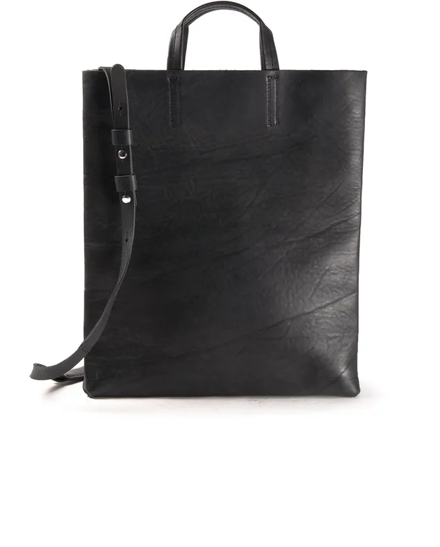 harolds-kraud-leather-paperbag-shopper-schwarz-a4-leder image 1