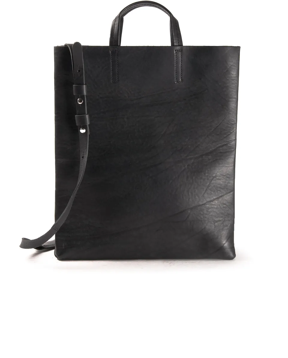harolds-kraud-leather-paperbag-shopper-schwarz-a4-leder image 1