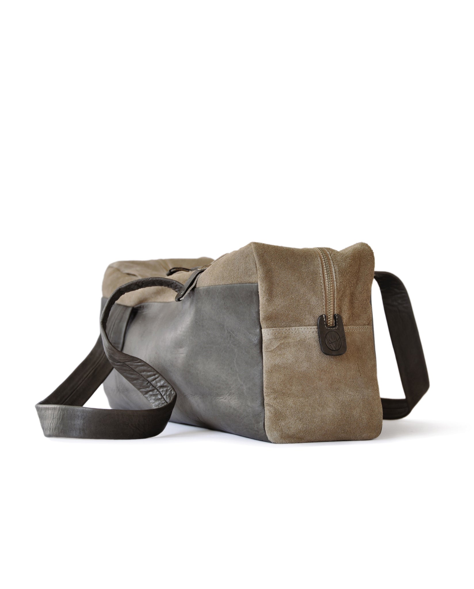 harolds-baque-shopper-einkaufstasche-taupe-veloursleder image 2